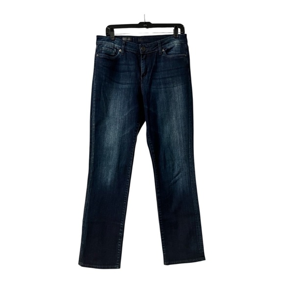 KUT FROM THE KLOTH Jessica Straight leg jeans like new Size 8 Blue Indigo - Picture 2 of 12